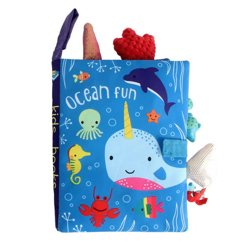 0-36M Baby Early Learning Toy Tail Cloth Book Parent-child Interactive