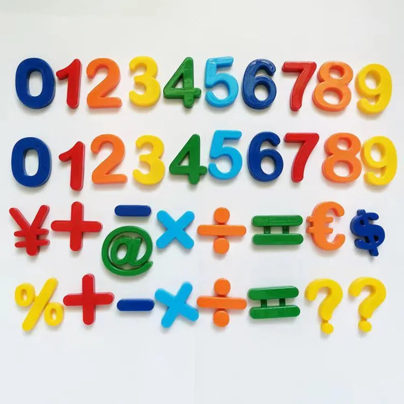 26pcs Magnetic Learning Alphabet Letters Plastic Refrigerator Stickers Toddlers Kids Learning Spelling Counting Educational Toys