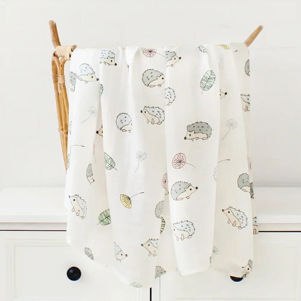 New Born Organic Bamboo Cotton Gauze Wrap Neutral Muti-use Swaddle Blanket Baby Blanket Baby Muslin Swaddle Blankets