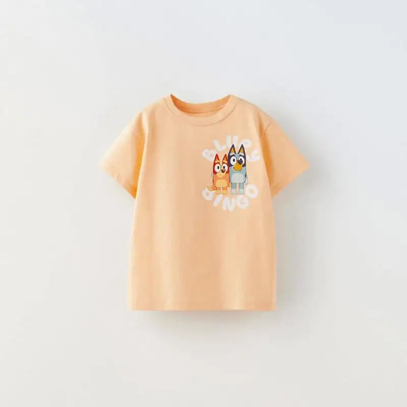 Summer New Tees Boys Children Printing Cute TShirt Toddler Casual Loose Trendy Costume Girls Thin Versatile Crewneck Tops