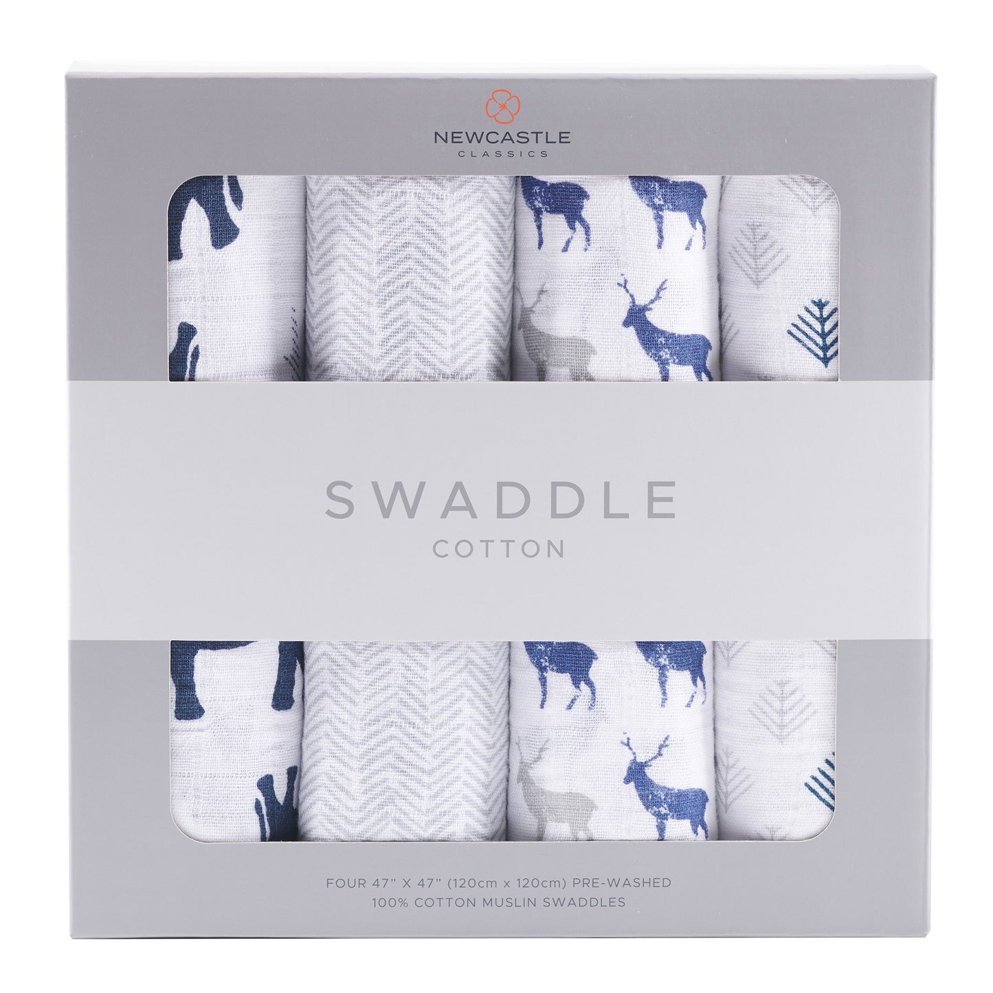 In the Wild Cotton Muslin Swaddle 4PK