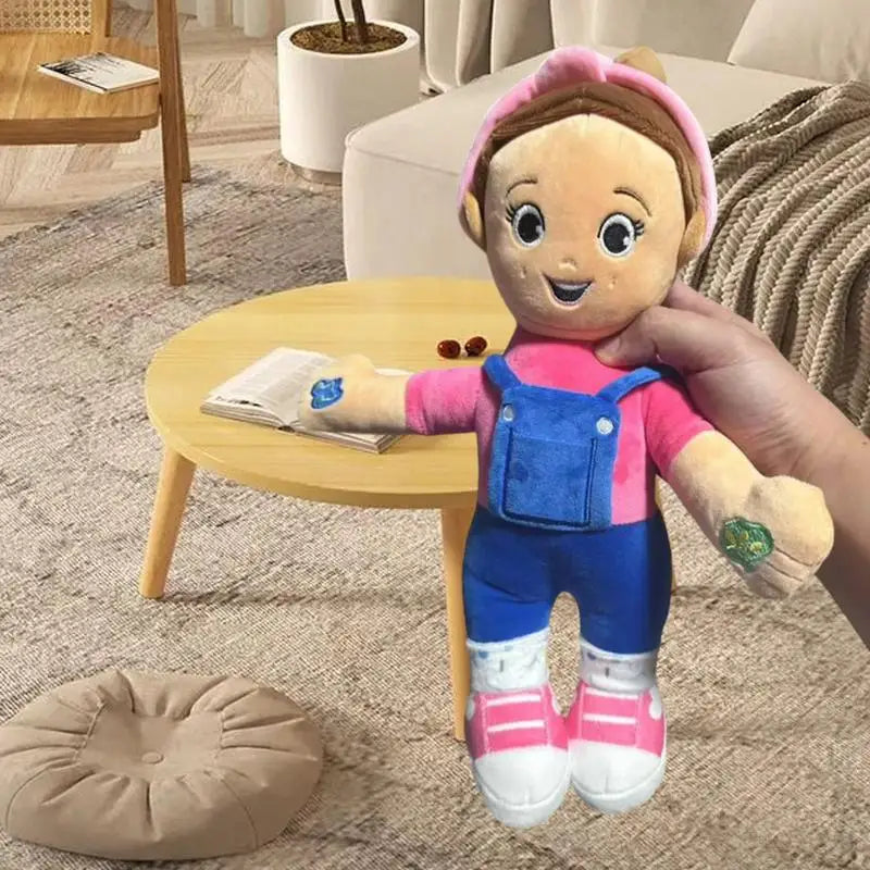 Cartoon Ms Rachel Doll Toys Soft Stuffed Speak Singing Pillow Baby Toddler Sleeping Plush Doll Birthday Gifts for Girls Boys