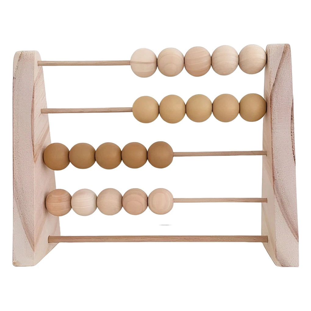 Wood Abacus Toy  for Kids Room Desktop Decoration Baby Early Learning