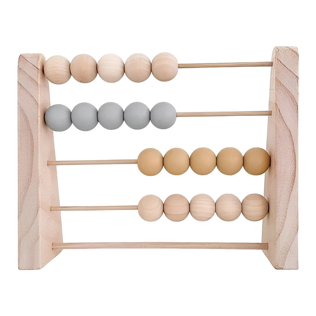 Wood Abacus Toy  for Kids Room Desktop Decoration Baby Early Learning