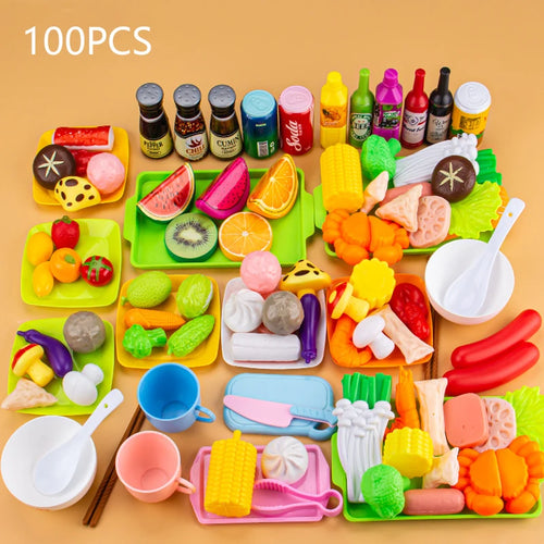 Kids Pretend Play Kitchen Toys Simulation Food Barbecue Cooking Toys