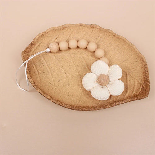 Cute Baby Silicone Flower Pacifier Chain Newborn Baby Accessories