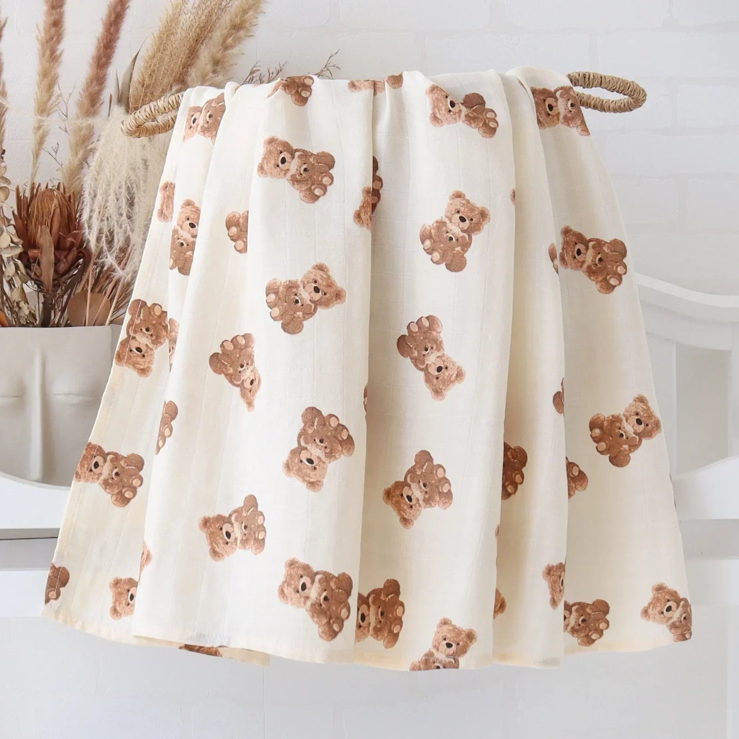 New Born Organic Bamboo Cotton Gauze Wrap Neutral Muti-use Swaddle Blanket Baby Blanket Baby Muslin Swaddle Blankets